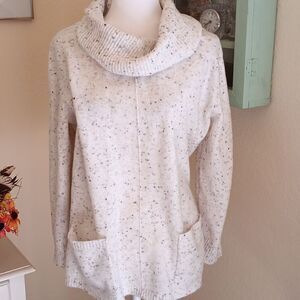 Calvin Klein Creamy Tweed Tunic. Casual Elegance,Cozy